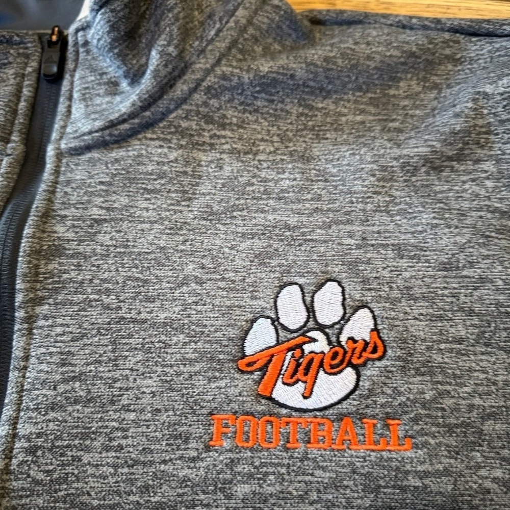 Adidas Clemson Tigers Football 2XL Pullover‎ Sweatshirt Quarter Zip (1364)